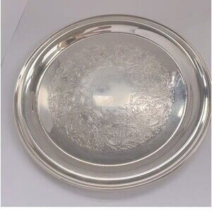 Gorham Round YC427/1 Silver Original Plated Tray Platter Vintage Antique